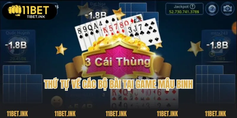 Thứ tự về các bộ bài tại game Mậu Binh chuẩn xác nhất