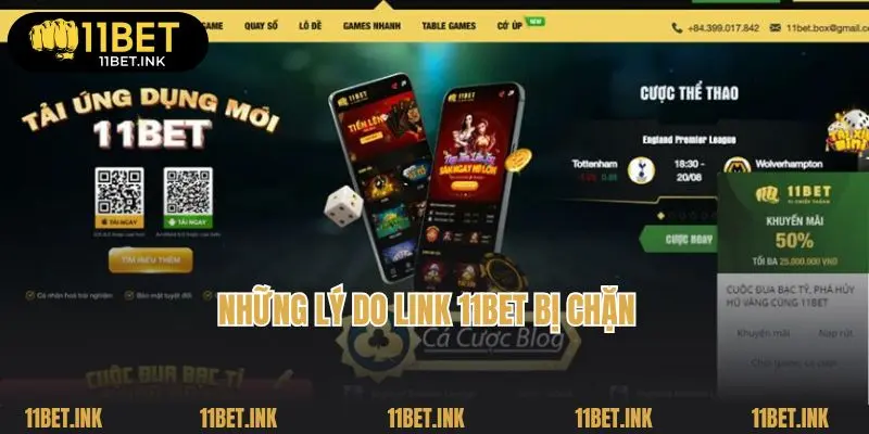 Những lý do link 11bet bị chặn